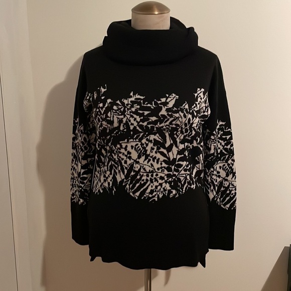 Diane von Furstenberg 'Ahiga' Floral Jacquard Cowl Neck Sweater - Picture 8 of 16